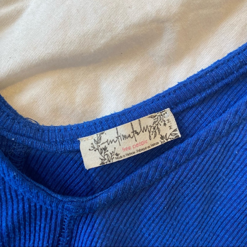 Free People Intimately Cobalt Blue Tank - Picture 2 of 3